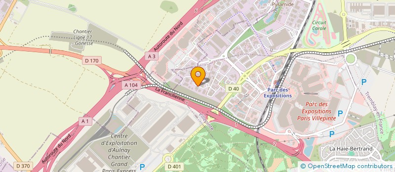 localisation de l'entreprise KOSILUM à VILLEPINTE