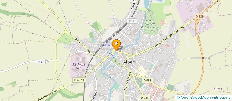 localisation de l'entreprise KOSMETRIA  ALBERT