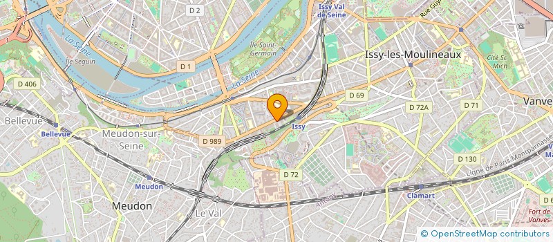 localisation de l'entreprise KOSMO à ISSY-LES-MOULINEAUX