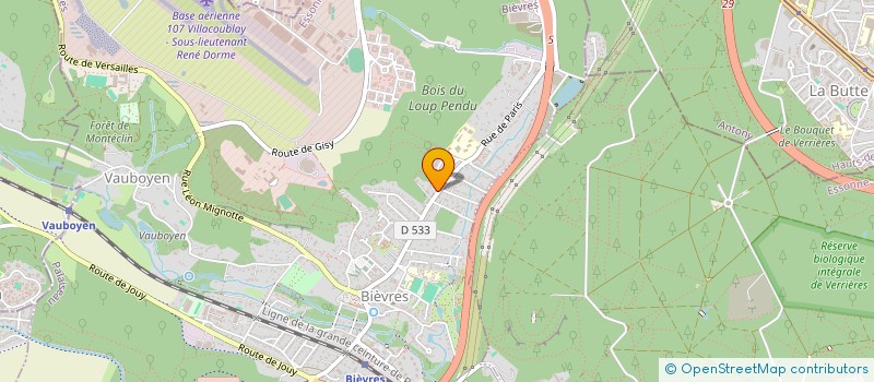 localisation de l'entreprise KOSMOS  BIEVRES