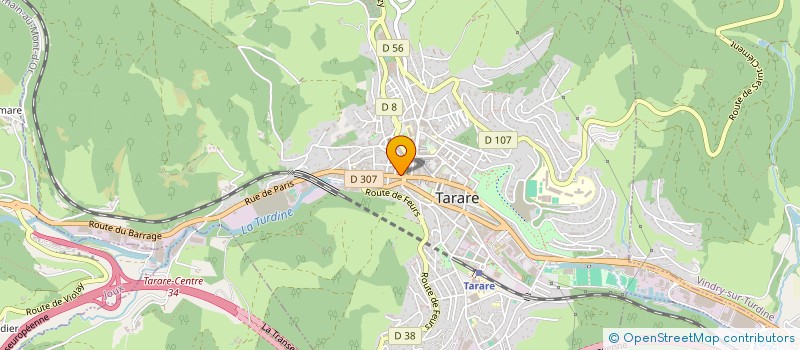 localisation de l'entreprise KOSSAINA à TARARE