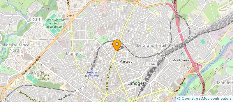 localisation de l'entreprise KOSTA BOIS EXPLOITATIONS à LIMOGES