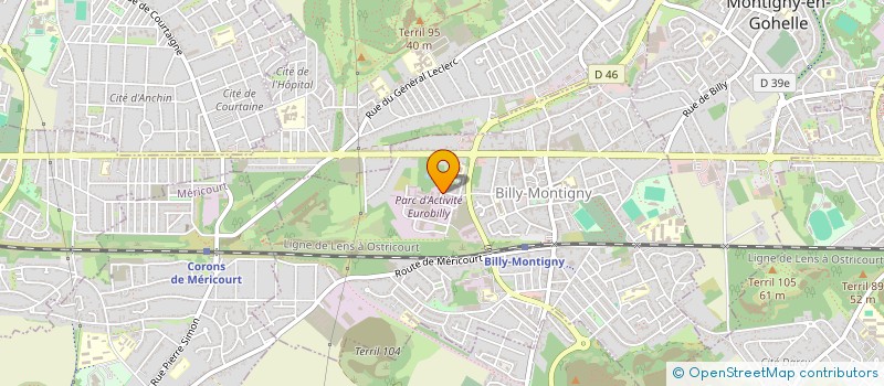 localisation de l'entreprise KOTAR ERASTE à BILLY-MONTIGNY