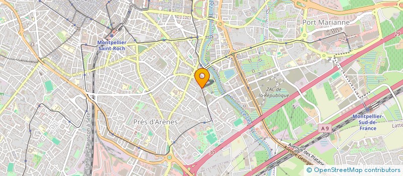 localisation de l'entreprise KOTONA - CLAPIERS à MONTPELLIER