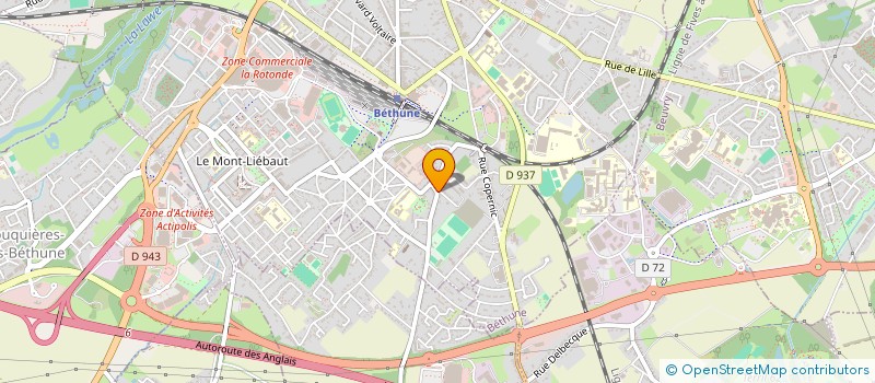 localisation de l'entreprise KOUAME  BETHUNE