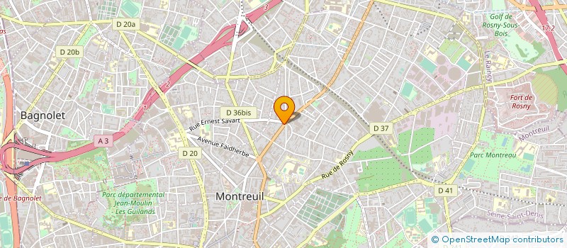 localisation de l'entreprise KOUAS à MONTREUIL