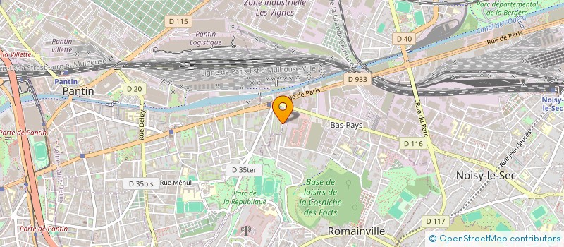 localisation de l'entreprise KOUBA à PANTIN