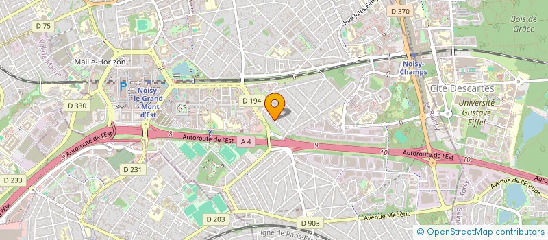 localisation de l'entreprise KOUCH à NOISY-LE-GRAND