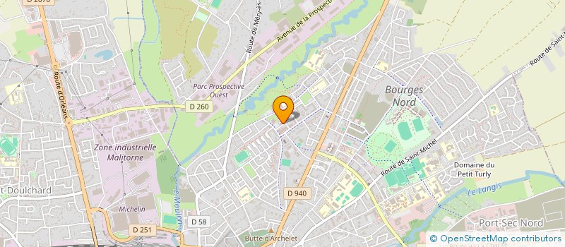 localisation de l'entreprise KOUDETA à BOURGES