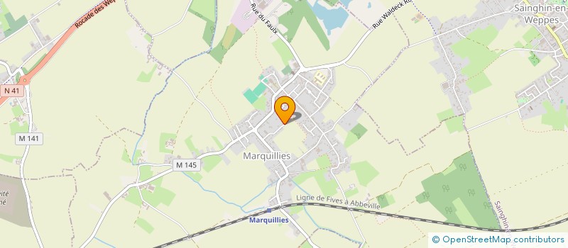 localisation de l'entreprise KOUEKS'ELEC  MARQUILLIES