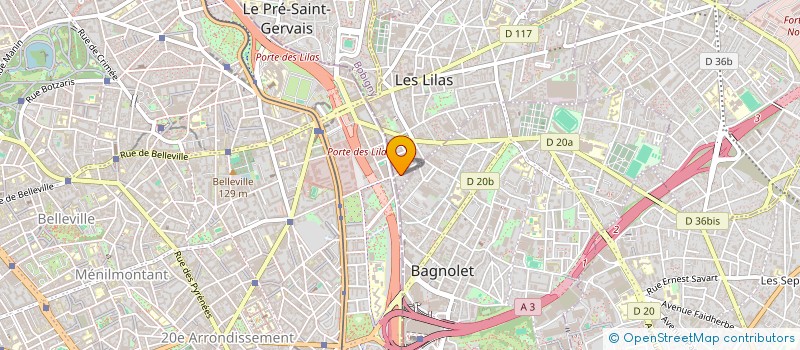 localisation de l'entreprise KOUGLOFF à LES LILAS