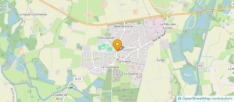 localisation de l'entreprise KOUIGN / AO  CHAVAGNE