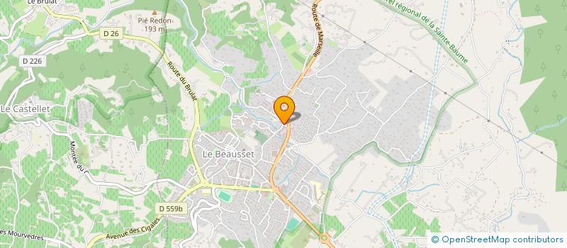 localisation de l'entreprise KOUKI  LE BEAUSSET