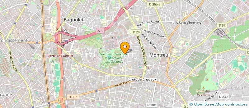 localisation de l'entreprise KOUKOUT PRODUCTION à MONTREUIL