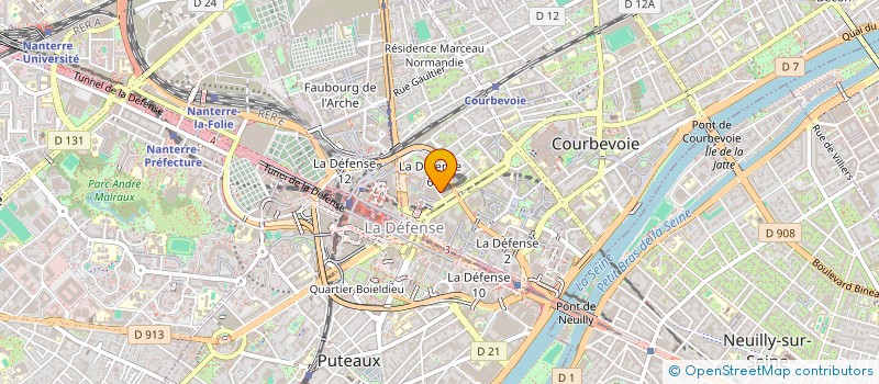 localisation de l'entreprise KOUPAY à COURBEVOIE