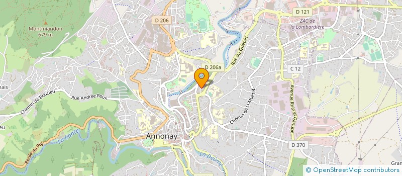 localisation de l'entreprise KOURBAGE-MONTET-PAULIN  ANNONAY