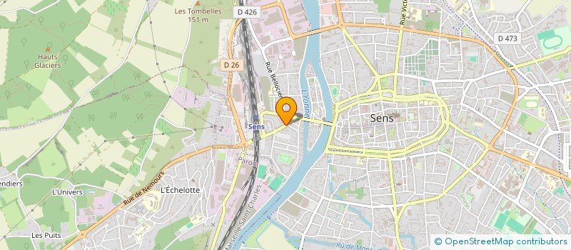 localisation de l'entreprise KOURIBAT à SENS