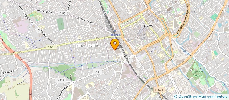 localisation de l'entreprise KOUROO à TROYES