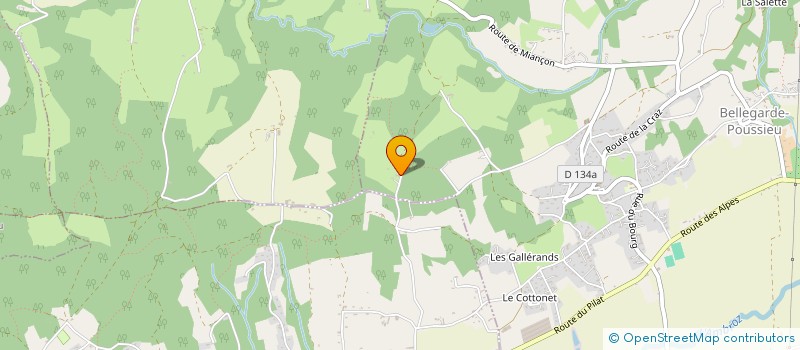 localisation de l'entreprise KOUROU  BELLEGARDE-POUSSIEU