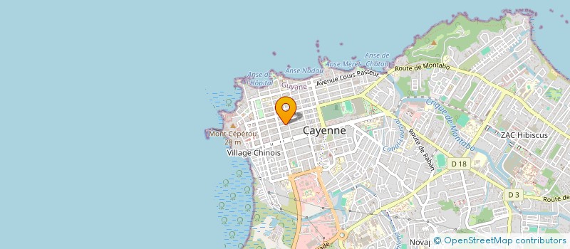 localisation de l'entreprise KOUROU INVEST à CAYENNE