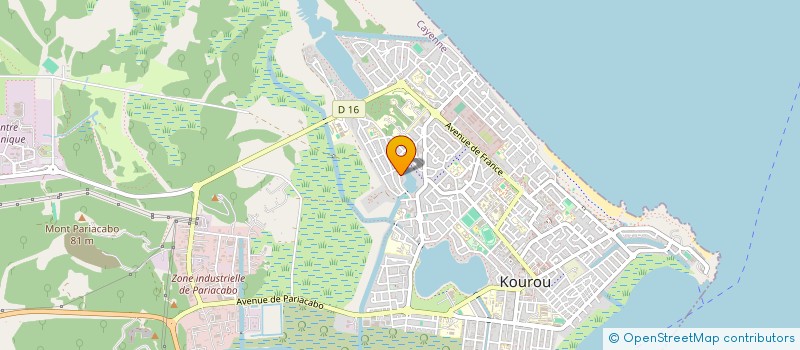 localisation de l'entreprise KOUROU TP à KOUROU