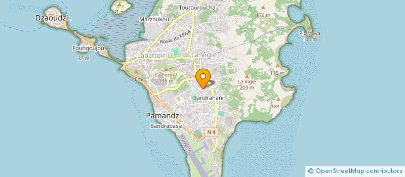 localisation de l'entreprise KOUROUWELI DE PAMANZI à PAMANDZI