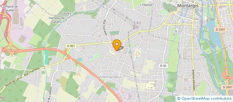 localisation de l'entreprise KOUSAI JUDO JUJITSU CHANBARA à VILLEMANDEUR