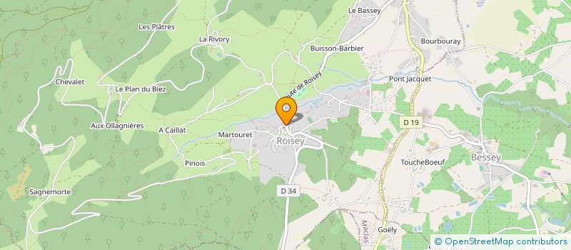 localisation de l'entreprise KOUTEAU  ROISEY