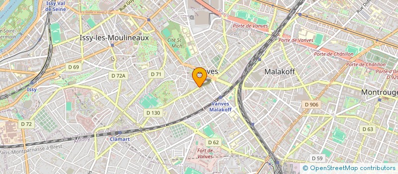 localisation de l'entreprise KOW  VANVES