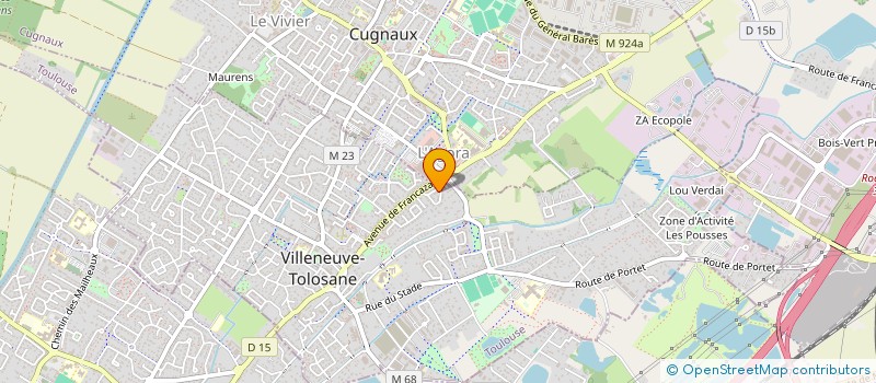 localisation de l'entreprise KOZA LOC à VILLENEUVE TOLOSANE