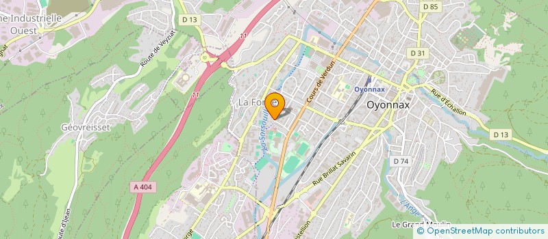 localisation de l'entreprise KOZAN ISO à OYONNAX