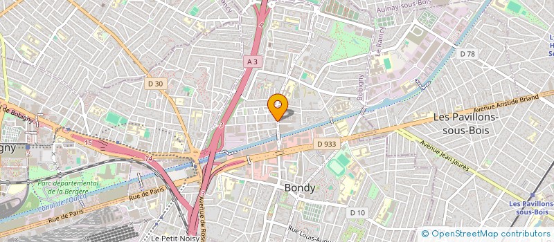 localisation de l'entreprise KOZIMA à BONDY