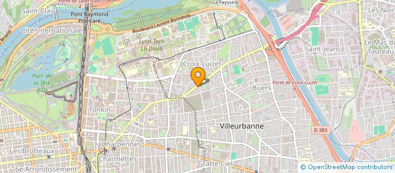 localisation de l'entreprise KOZIOL AUBLANC  VILLEURBANNE