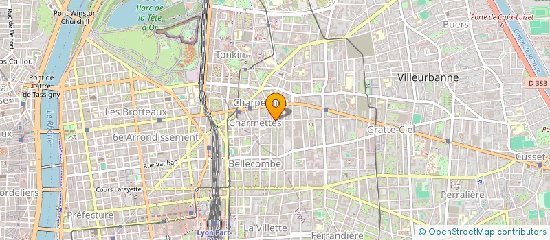 localisation de l'entreprise KOZMO  VILLEURBANNE