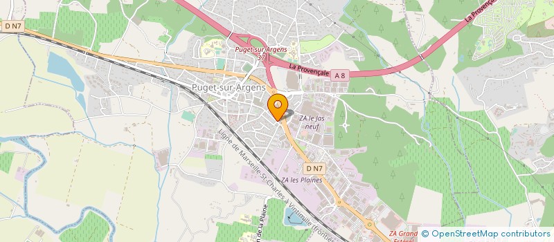 localisation de l'entreprise KP à PUGET-SUR-ARGENS