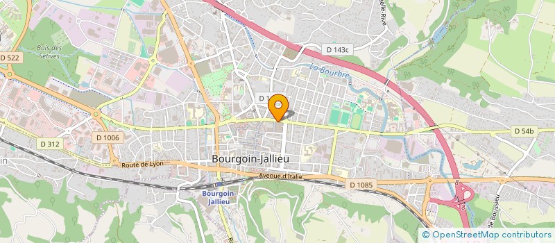 localisation de l'entreprise KP ALU  BOURGOIN-JALLIEU