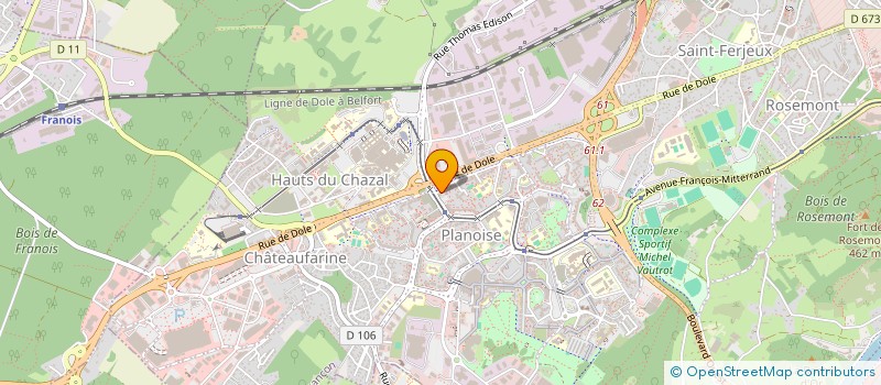 localisation de l'entreprise KP BAT  BESANCON