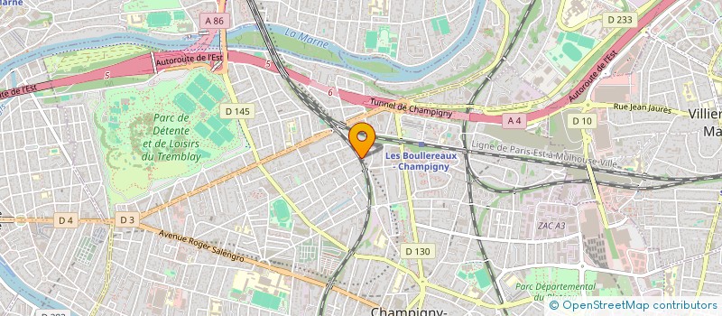localisation de l'entreprise KP BIO à CHAMPIGNY-SUR-MARNE