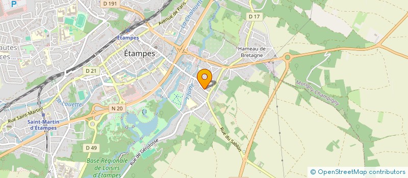 localisation de l'entreprise KP DIGITAL  ETAMPES