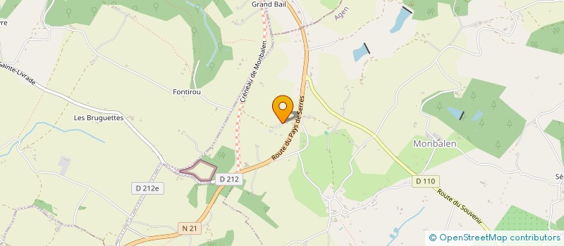 localisation de l'entreprise KP FACADES  MONBALEN