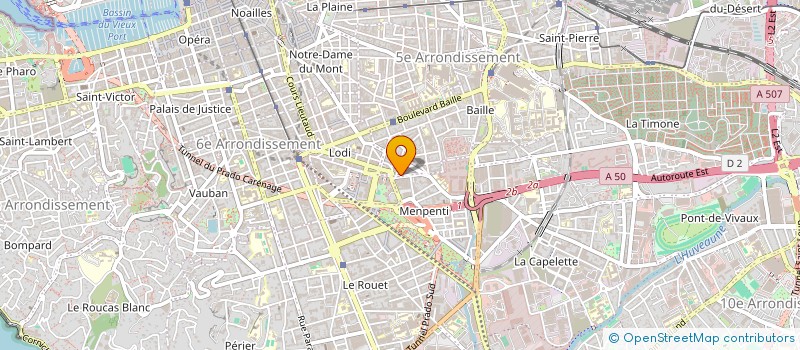 localisation de l'entreprise KP HAIR à MARSEILLE