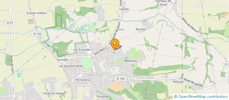 localisation de l'entreprise KP' IMMO  CHAPONNAY