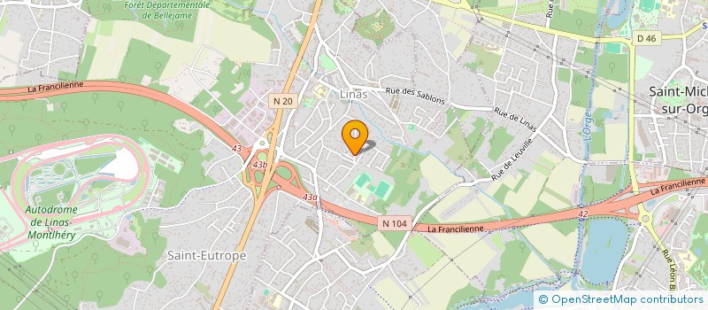 localisation de l'entreprise KP IMMO à LINAS