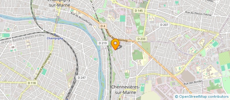 localisation de l'entreprise KP IMMO  CHENNEVIERES-SUR-MARNE