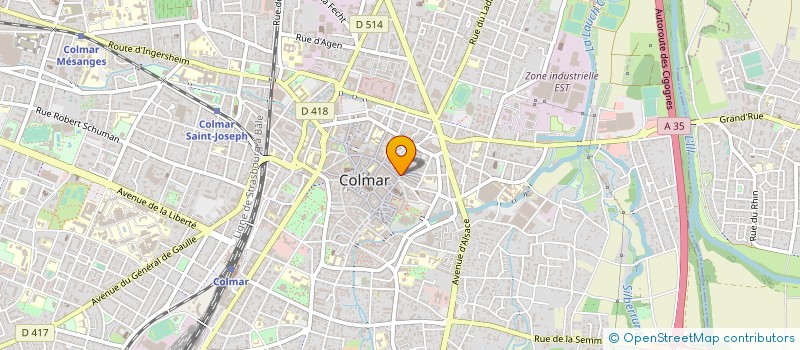 localisation de l'entreprise KP PLAISANCE  COLMAR