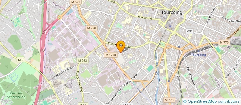 localisation de l'entreprise KPB TRANSPORT  TOURCOING