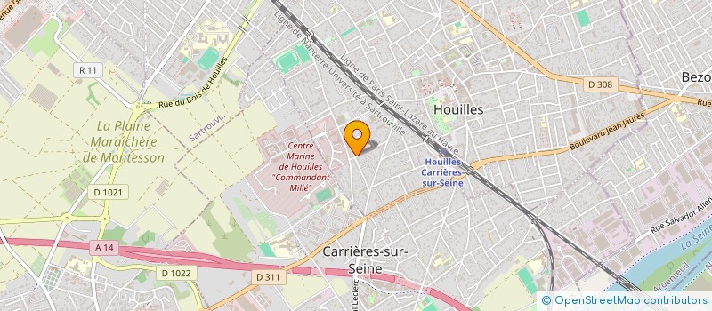 localisation de l'entreprise KPBC  HOUILLES