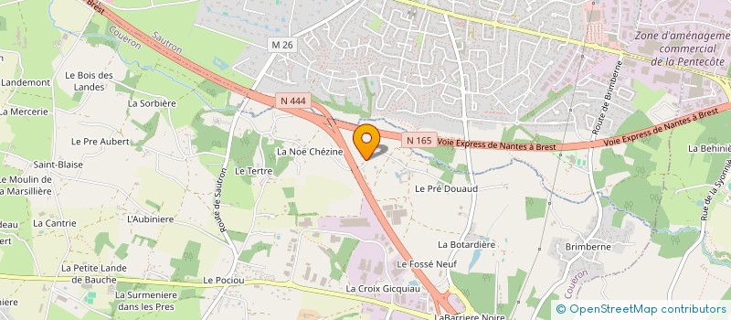localisation de l'entreprise KPDP PRODUCTION à COUERON