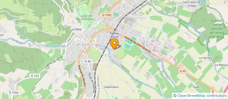 localisation de l'entreprise KPEJ  TULLINS