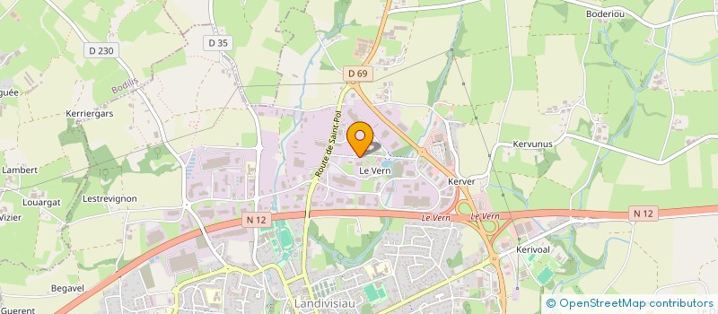 localisation de l'entreprise KPH GROUP  LANDIVISIAU